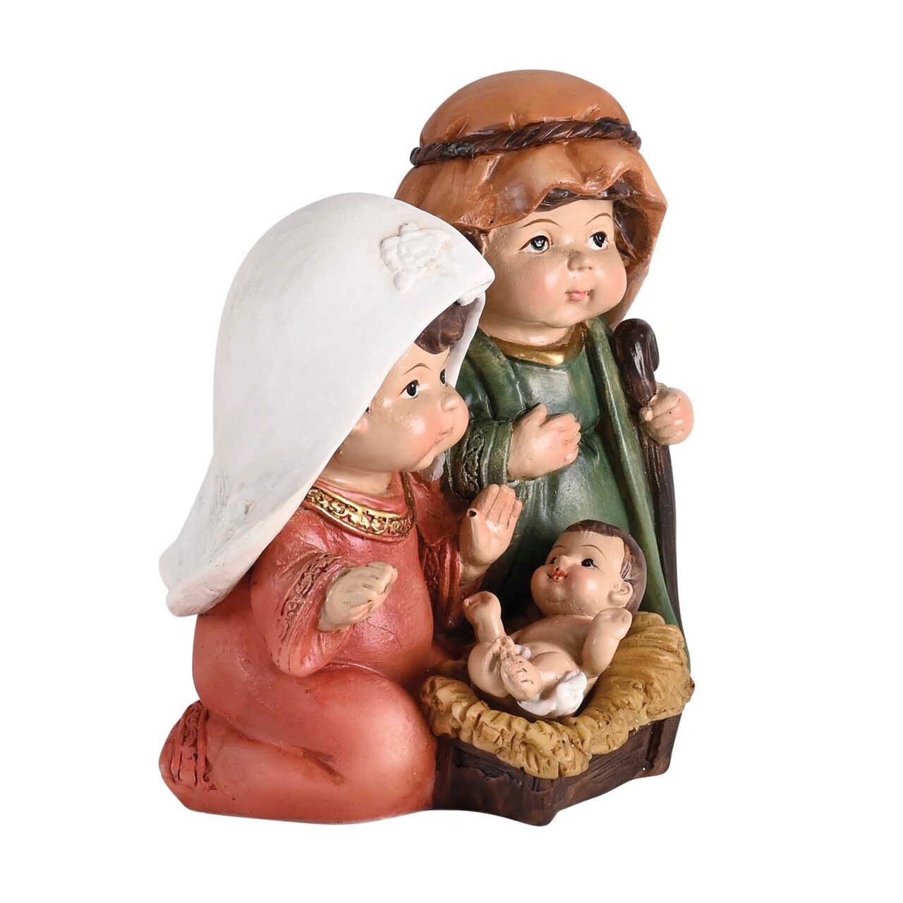 Edge Collection - 3.5" - Multicolor - Colorful Nativity Holy Family Figurine - 1 Piece